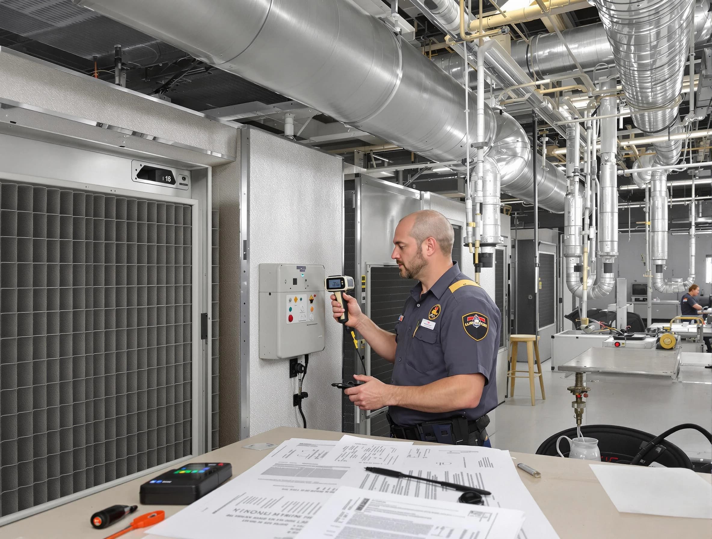 Professional filter system inspection by Shrewsbury Air Duct Cleaning in Shrewsbury