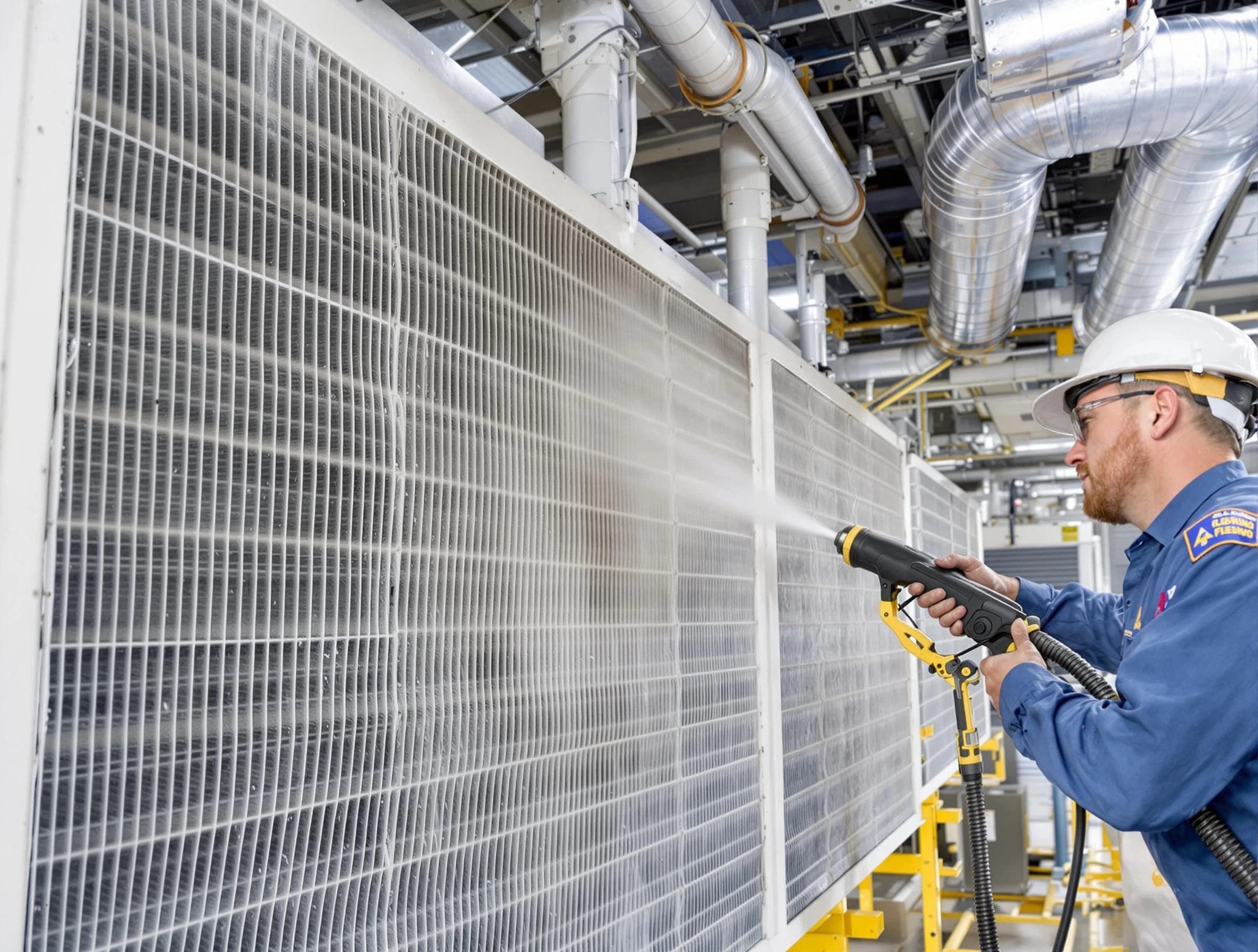 Professional commercial coil cleaning by Shrewsbury Air Duct Cleaning in Shrewsbury