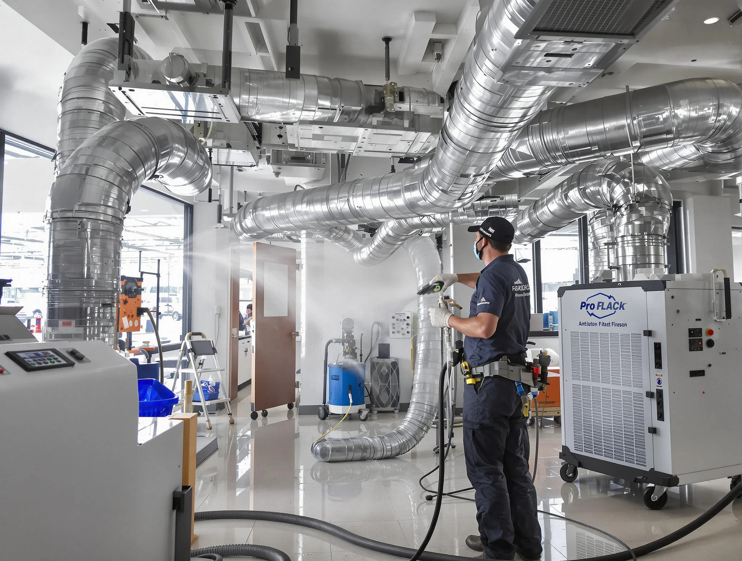 Negative Pressure Air Duct Cleaning in Shrewsbury