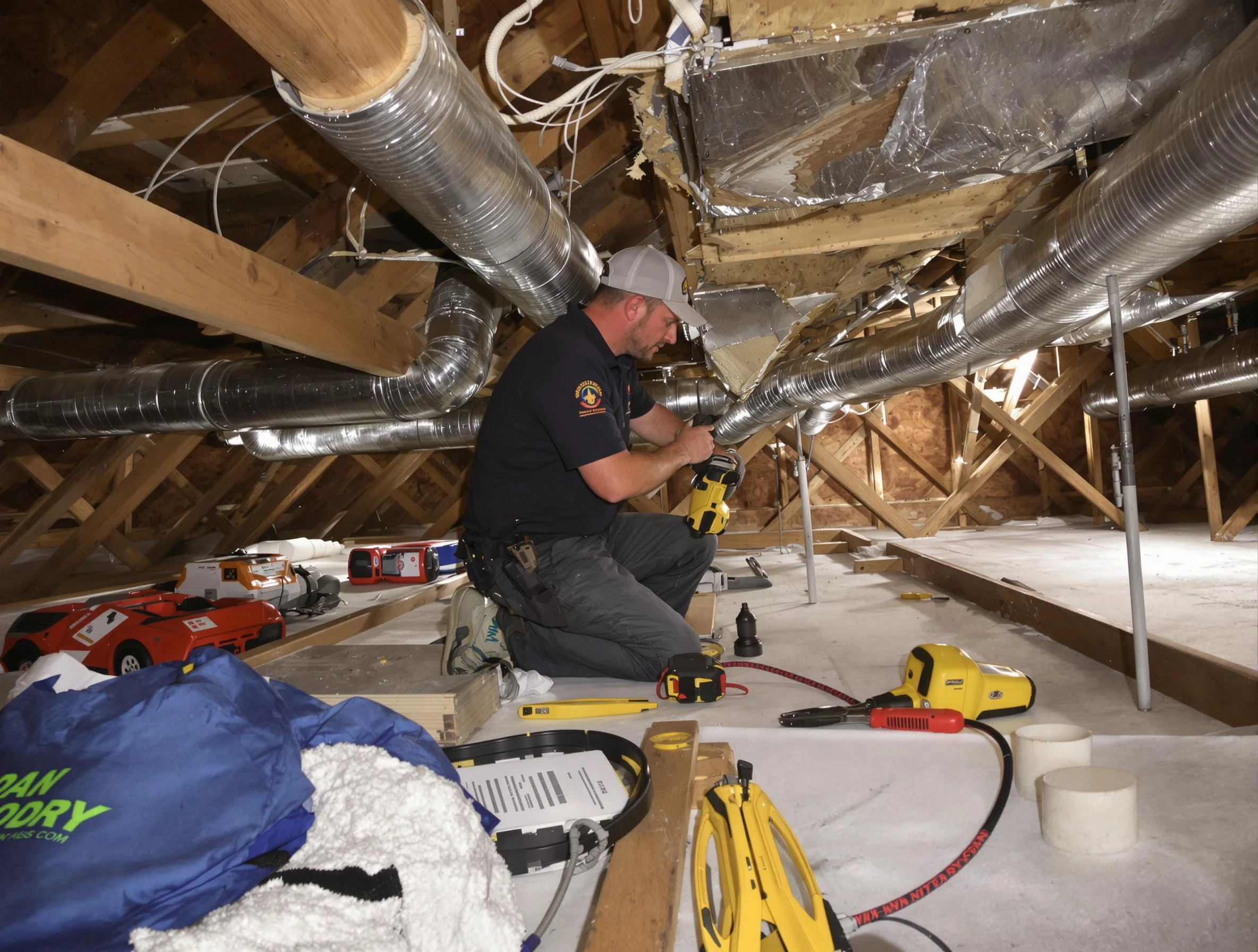 Professional air duct repair by Shrewsbury Air Duct Cleaning in Shrewsbury
