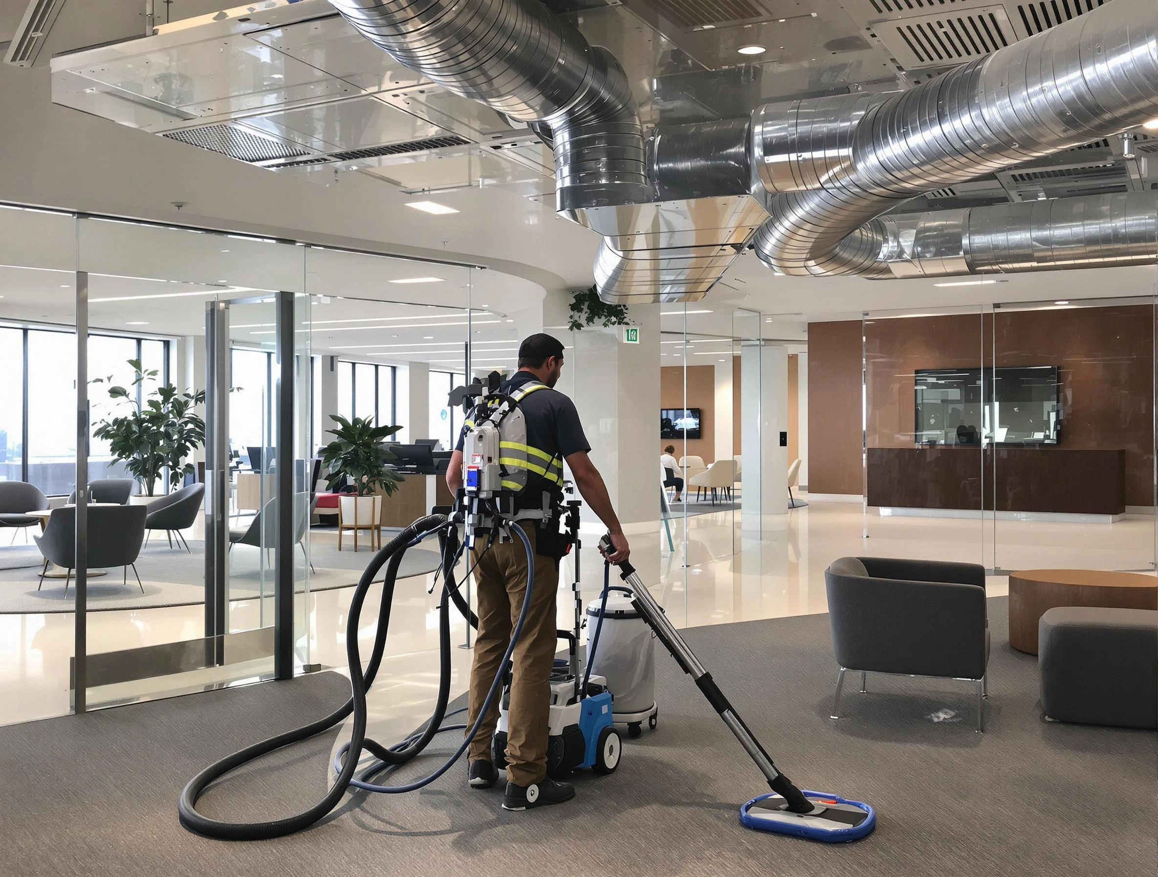 Commercial duct cleaning service by Shrewsbury Air Duct Cleaning in Shrewsbury